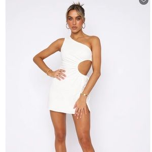 White Fox Say It Now Mini Dress - White XS
